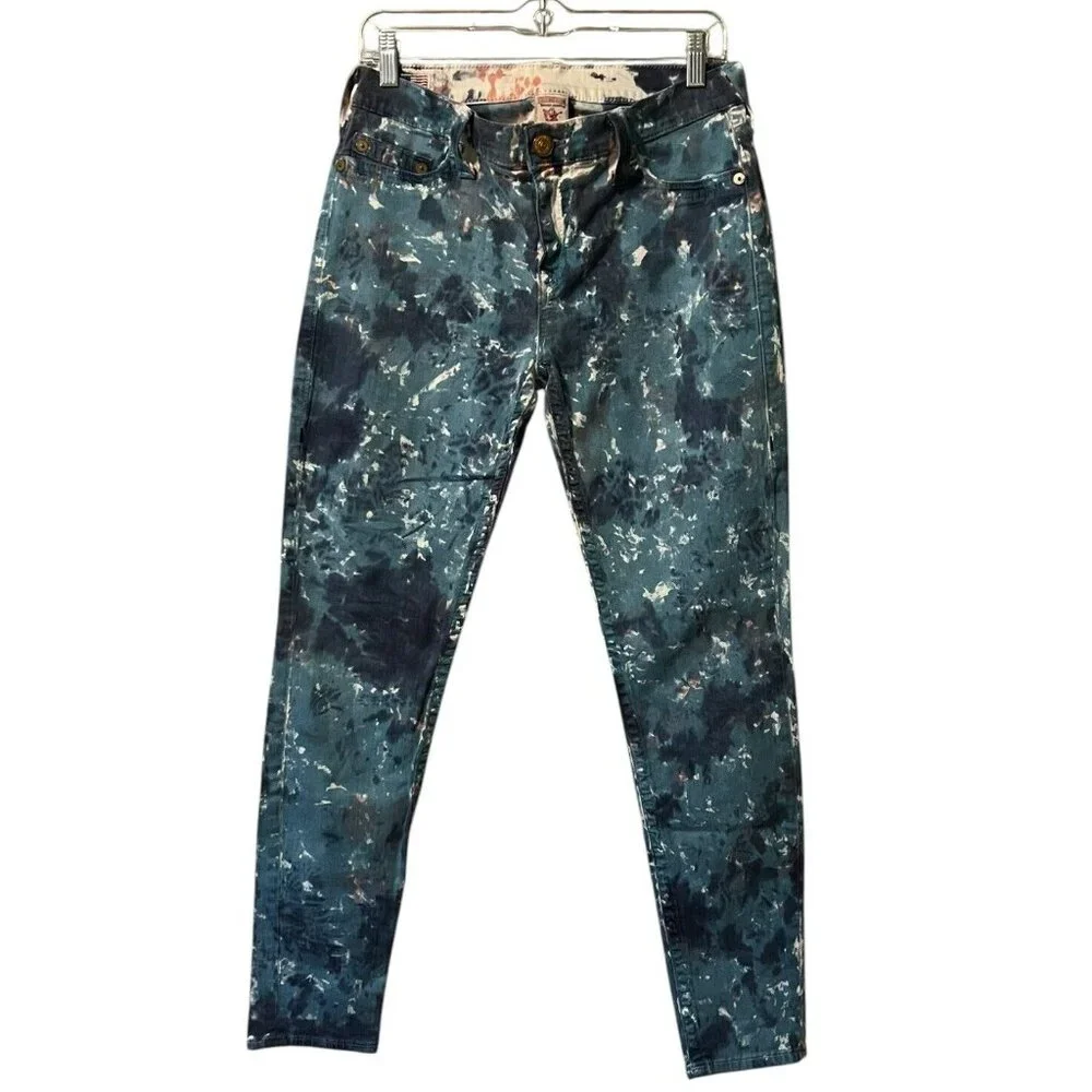 True Religion Halie Tie Dye Jeans Mens? Size 31 Modern Designer‎ Preppy Party
